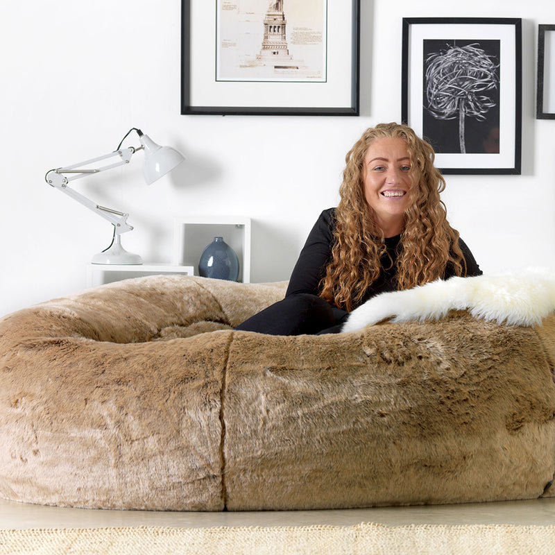Ottawa Two-seater Giant Faux Fur Bean Bag