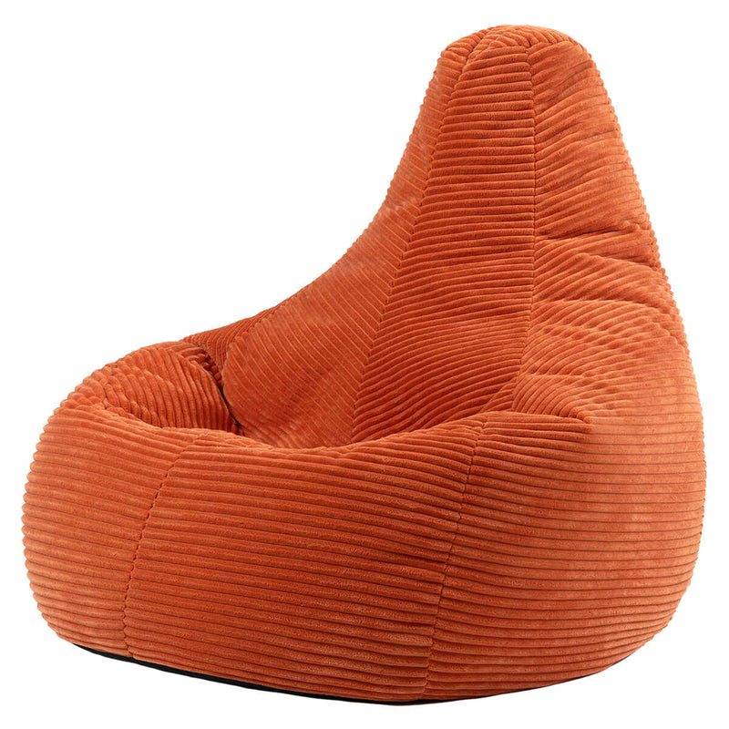 Dalton Cord High Back Bean Bag Recliner - Terracotta
