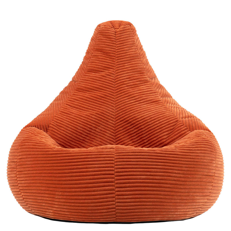Dalton Cord High Back Bean Bag Recliner - Terracotta