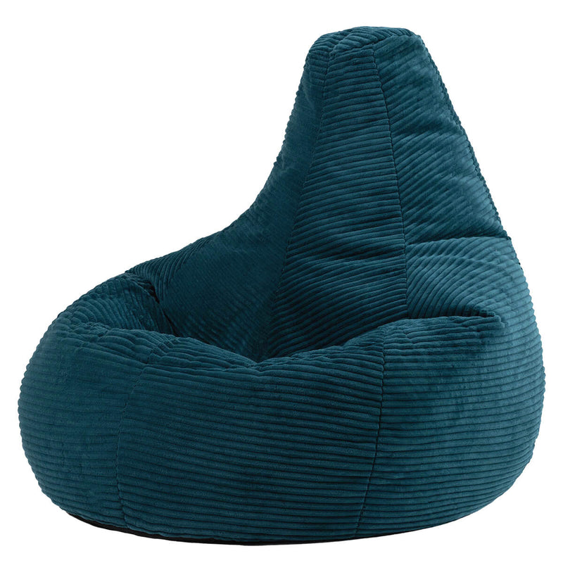 Dalton Cord High Back Bean Bag Recliner - Teal