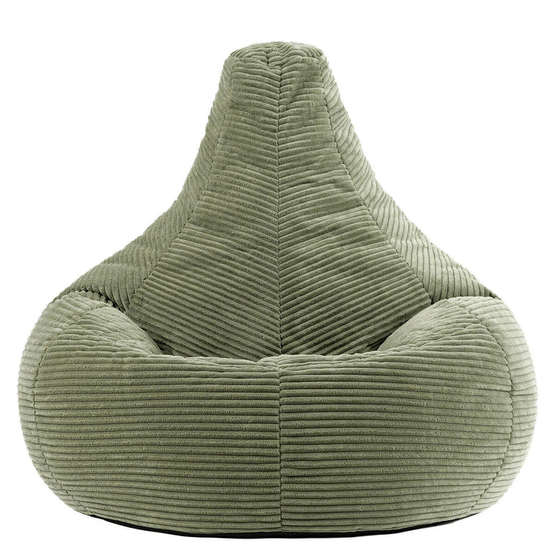 Dalton Cord High Back Bean Bag Recliner - Green