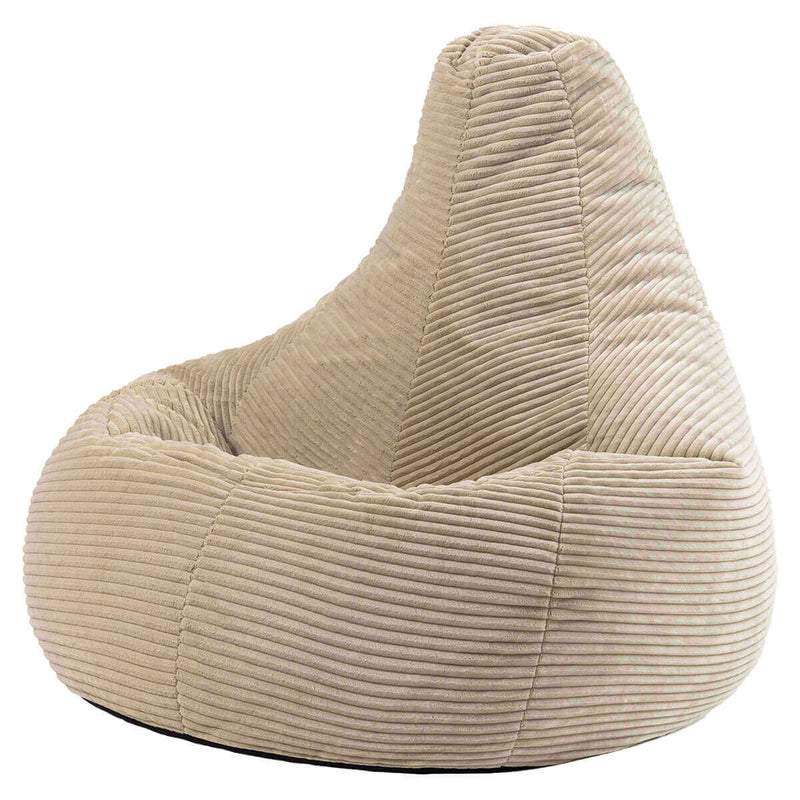 Dalton Cord High Back Bean Bag Recliner - Natural