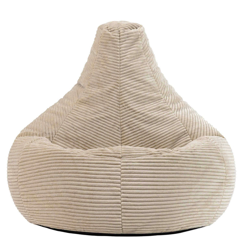 Dalton Cord High Back Bean Bag Recliner - Natural