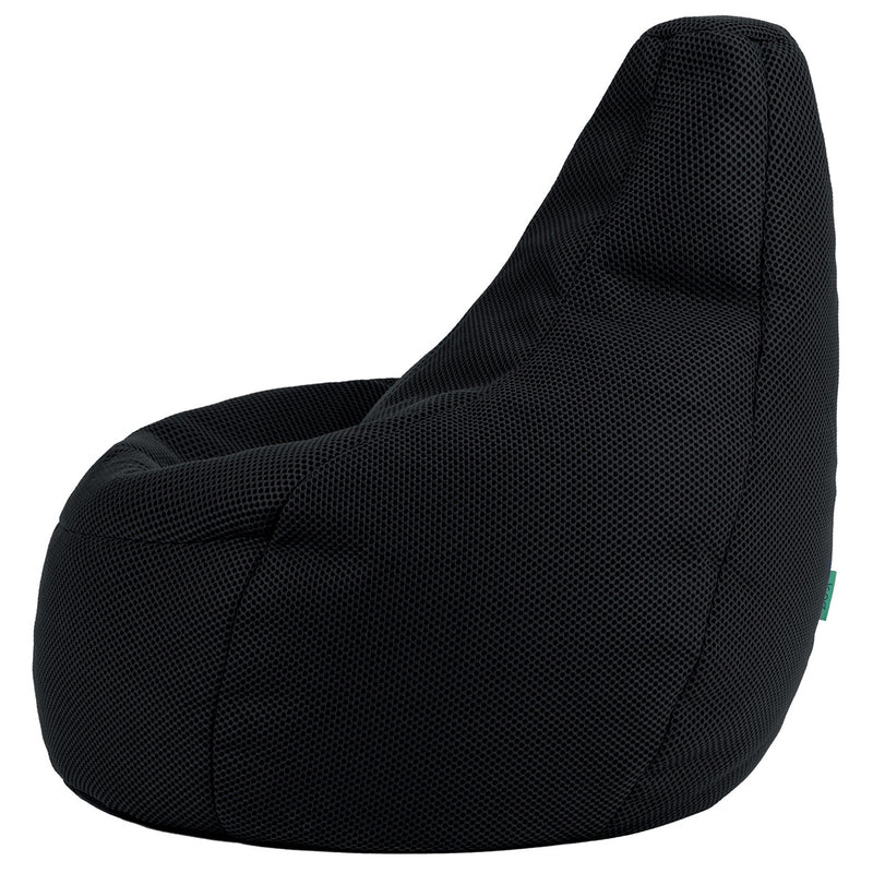 Gaming Performance Mesh Recliner Bean Bag - Black