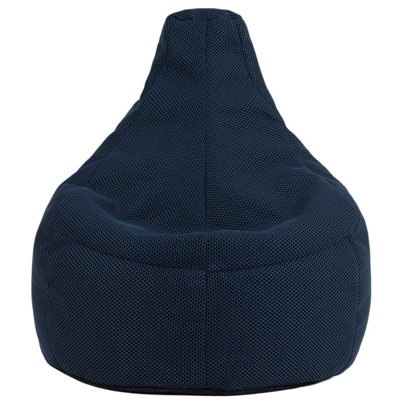 Gaming Performance Mesh Recliner Bean Bag - Navy Blue