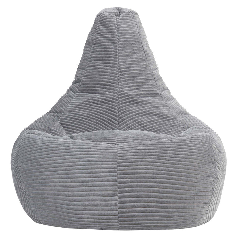 Dalton Corduroy XL Recliner Bean Bag - Grey