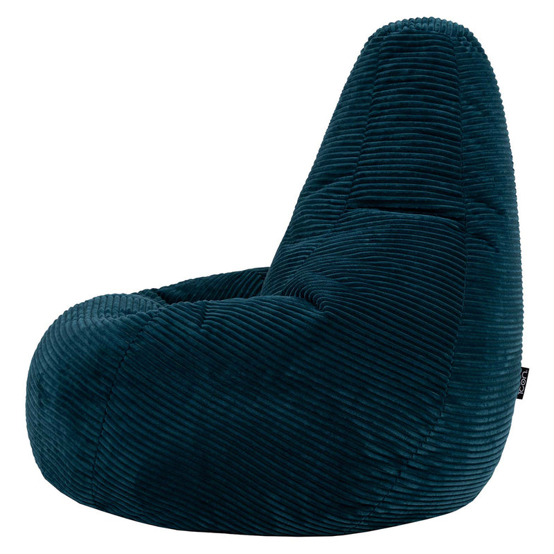 Dalton Corduroy XL Recliner Bean Bag - Teal