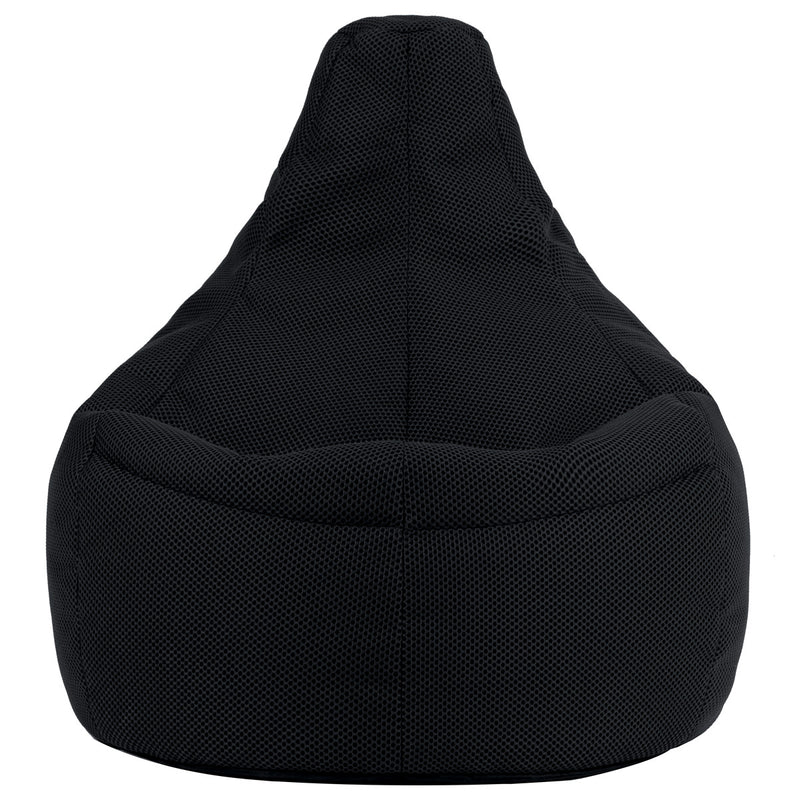 Gaming Performance Mesh XL Recliner Bean Bag - Midnight Black
