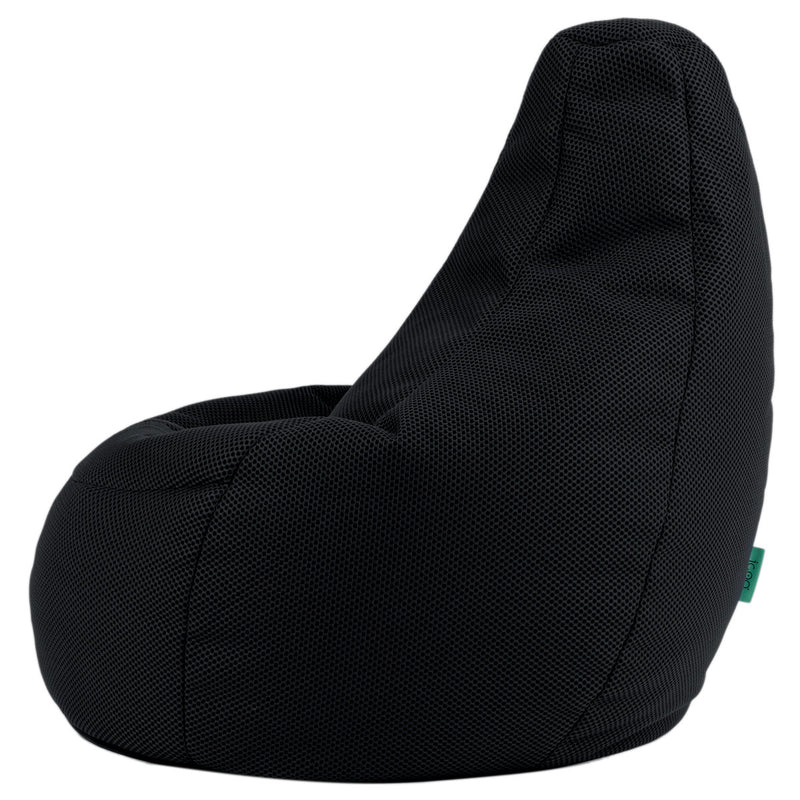 Gaming Performance Mesh XL Recliner Bean Bag - Midnight Black