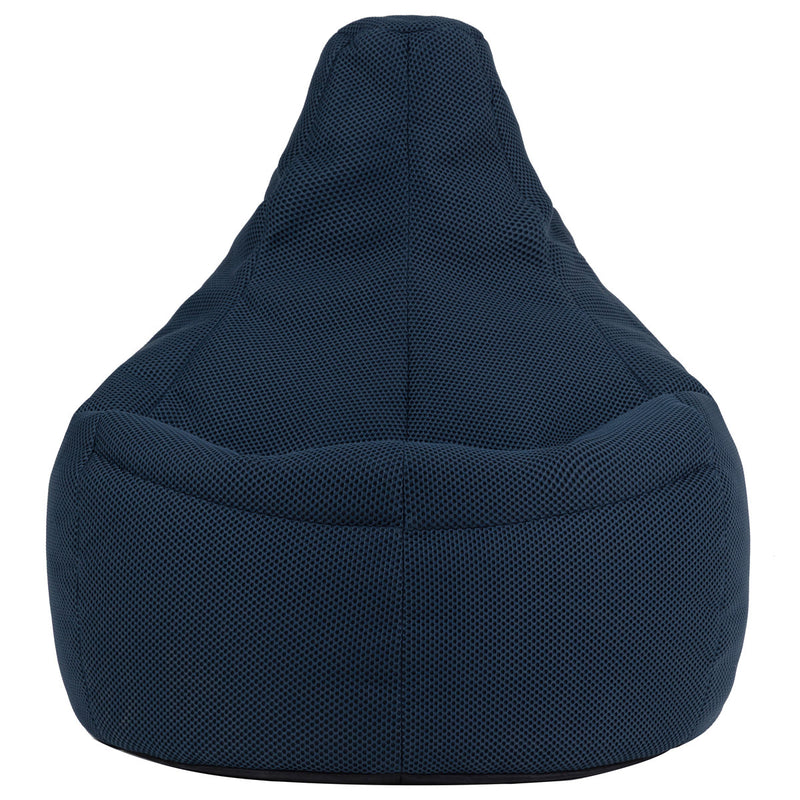 Gaming Performance Mesh XL Recliner Bean Bag - Navy Blue