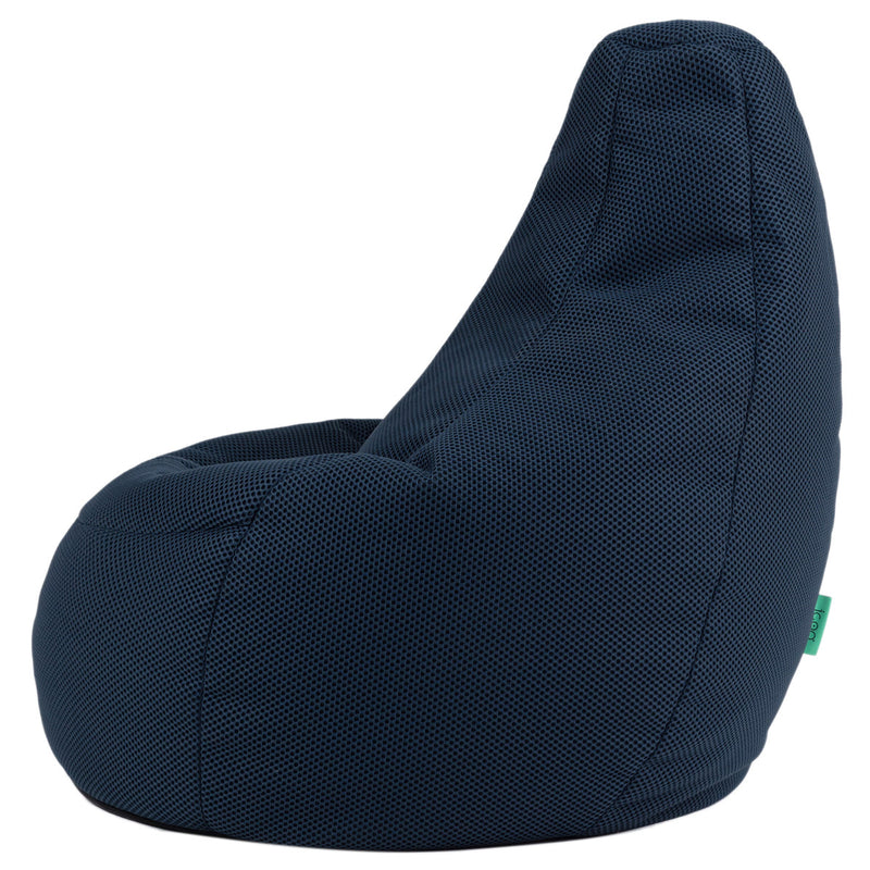 Gaming Performance Mesh XL Recliner Bean Bag - Navy Blue