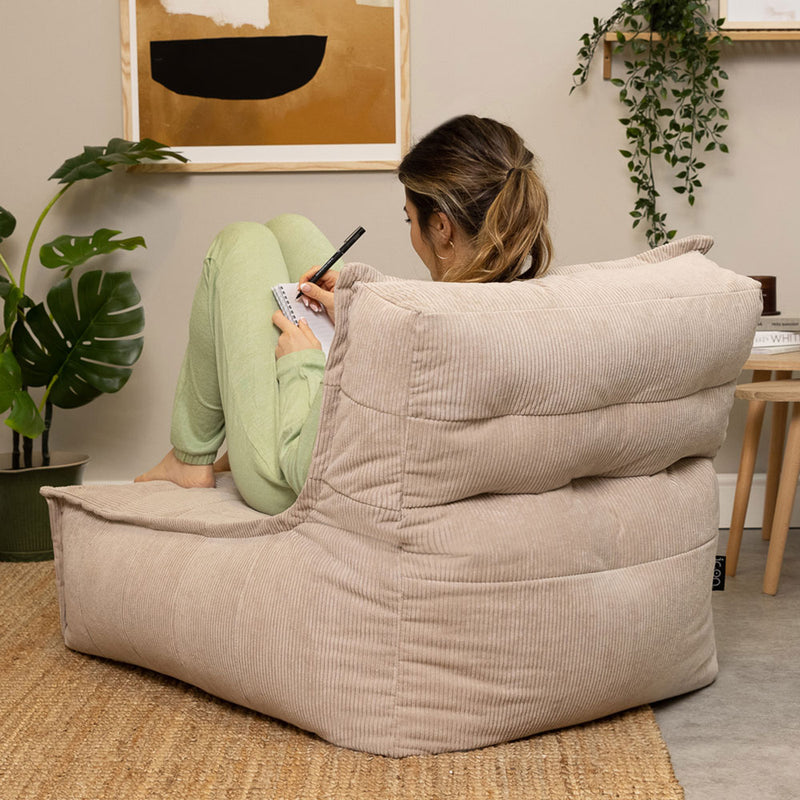Dolce Corduroy Lounger - Natural