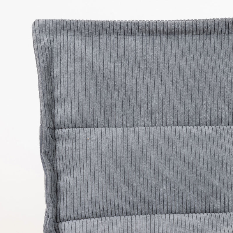 Dolce Corduroy Lounger - Charcoal Grey