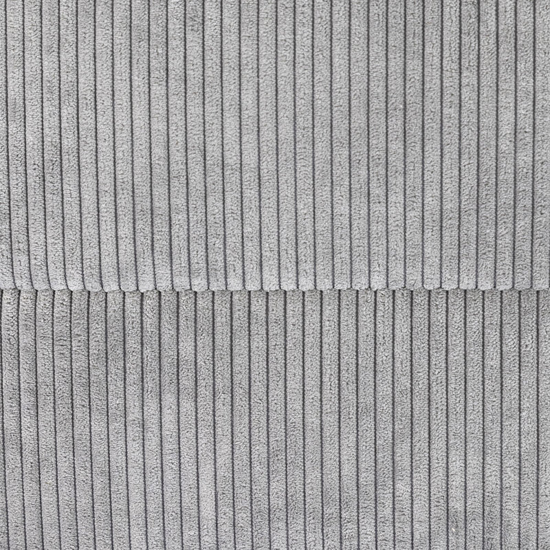 Dolce Corduroy Lounger - Charcoal Grey