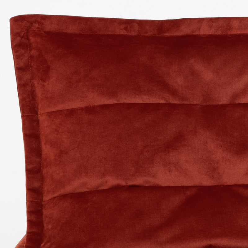 Dolce Velvet Lounger Bean Bag - Terracotta
