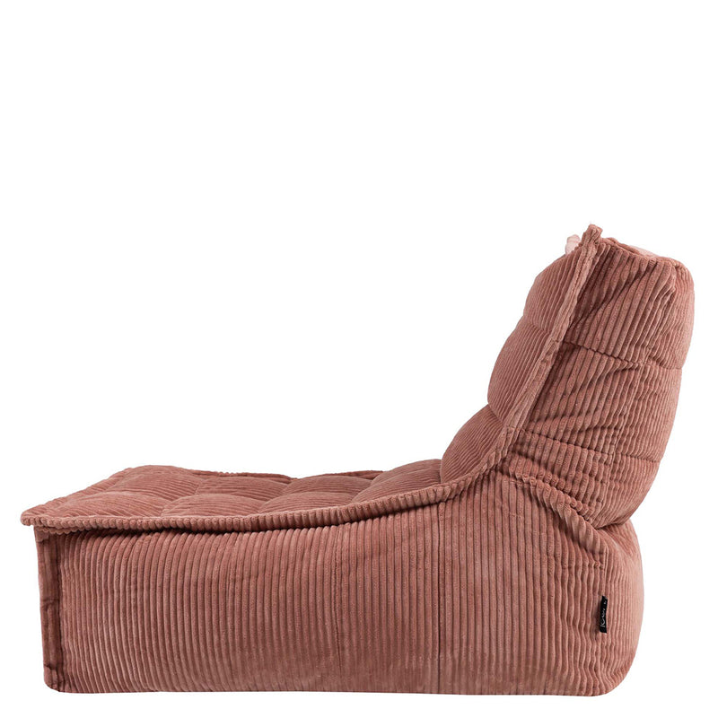 Dolce Corduroy Scandi Lounger Bean Bag - Pink