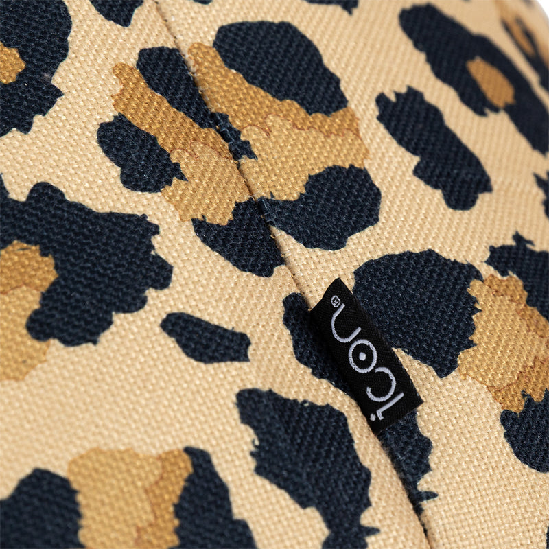 Dolce Leopard Print Woven Lounger Chair Bean Bag