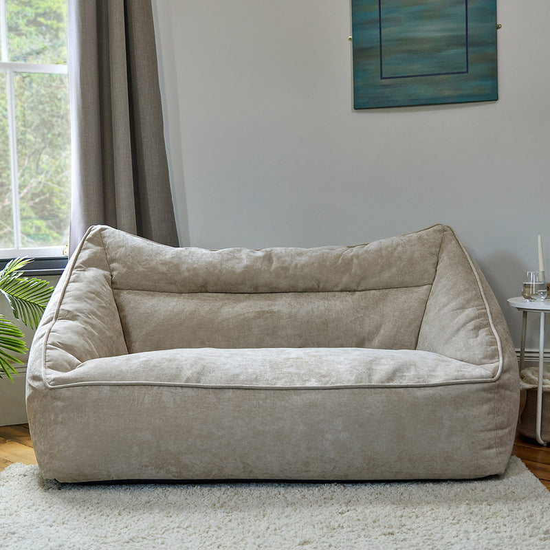 Cecilia Chenille Sofa Bean Bag - Natural