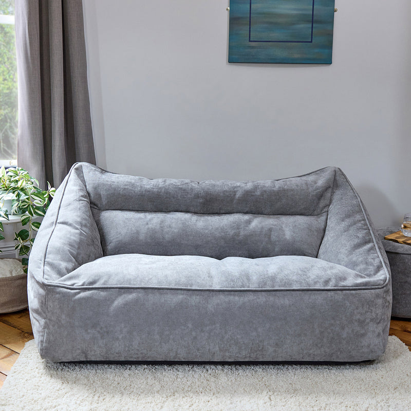 Cecilia Chenille Sofa Bean Bag - Grey