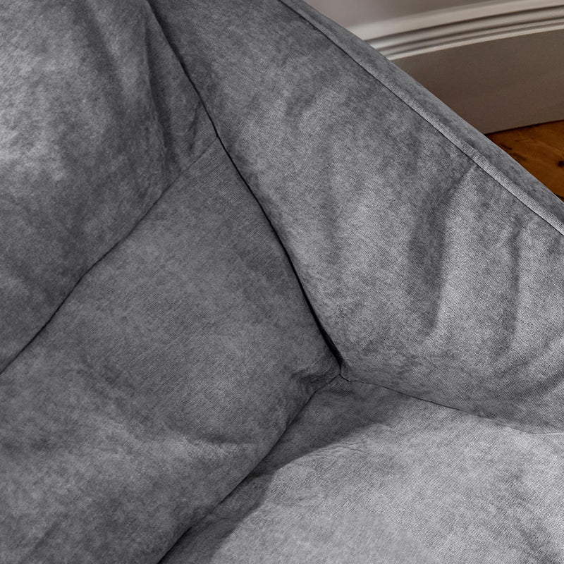 Cecilia Chenille Sofa Bean Bag - Grey