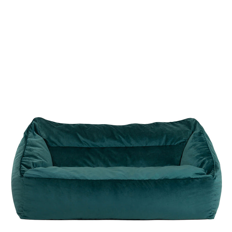Cecilia Velvet Loveseat Bean Bag - Teal