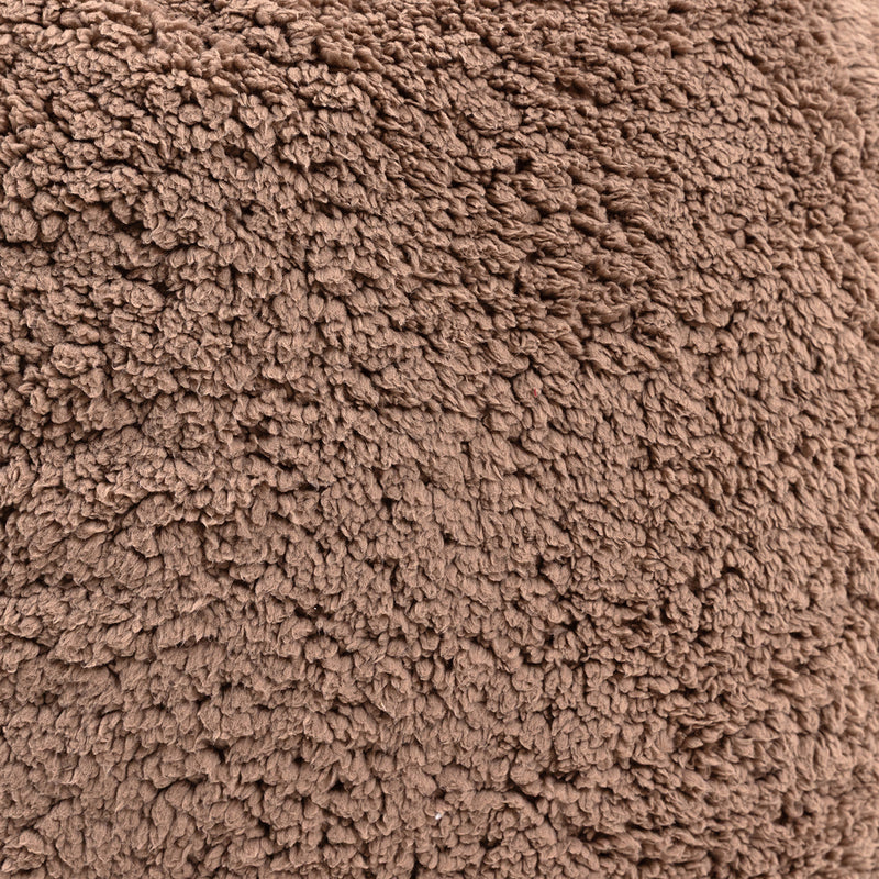 Kids Natalia Teddy Fleece Armchair Bean Bag - Mocha Brown