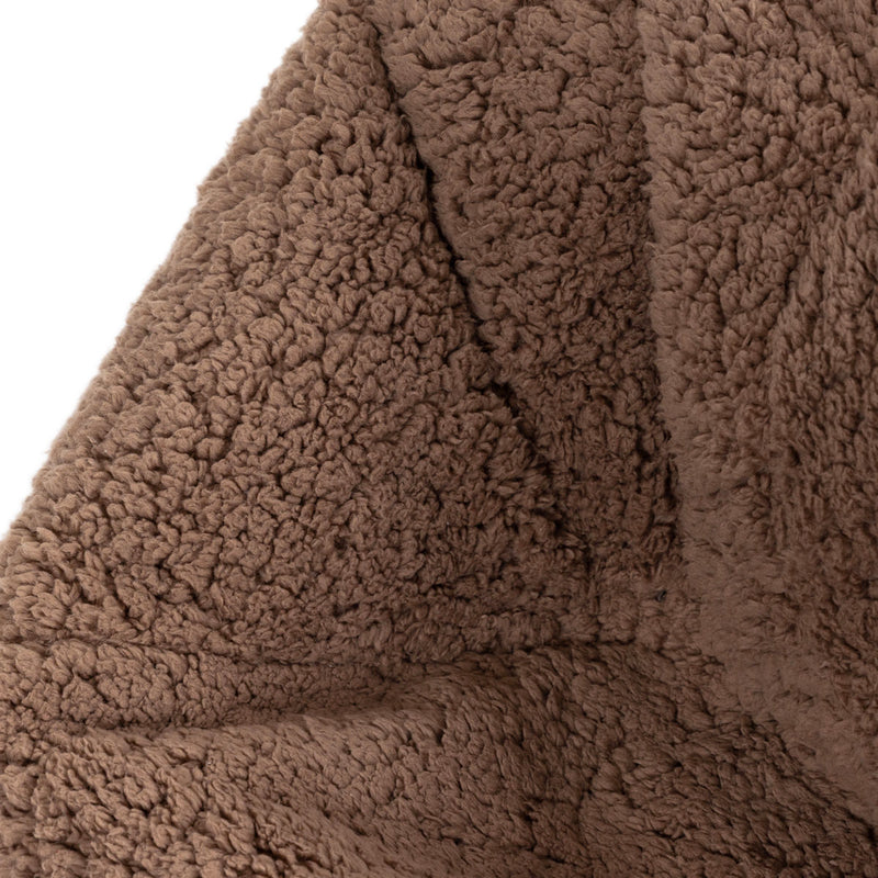 Kids XL Kingston Teddy Fleece Classic Bean Bag - Mocha Brown