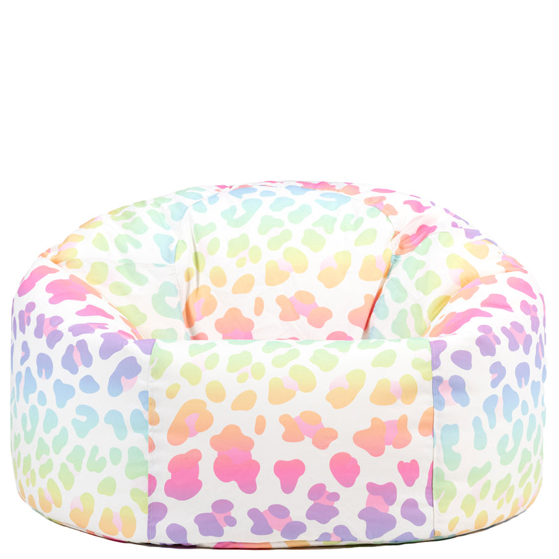 Kids XL Ombre Leopard Print Bean Bag
