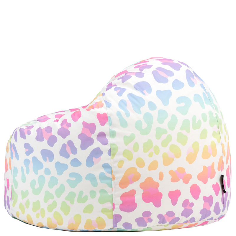Kids XL Ombre Leopard Print Bean Bag