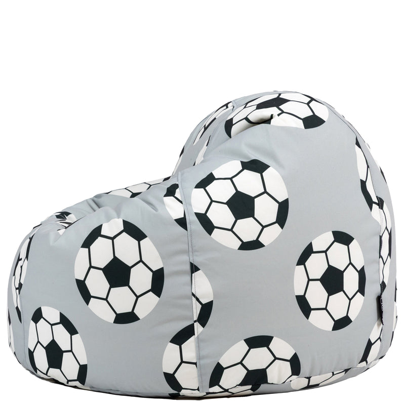 Kids XL Football Print Classic Bean Bag - Multicolour