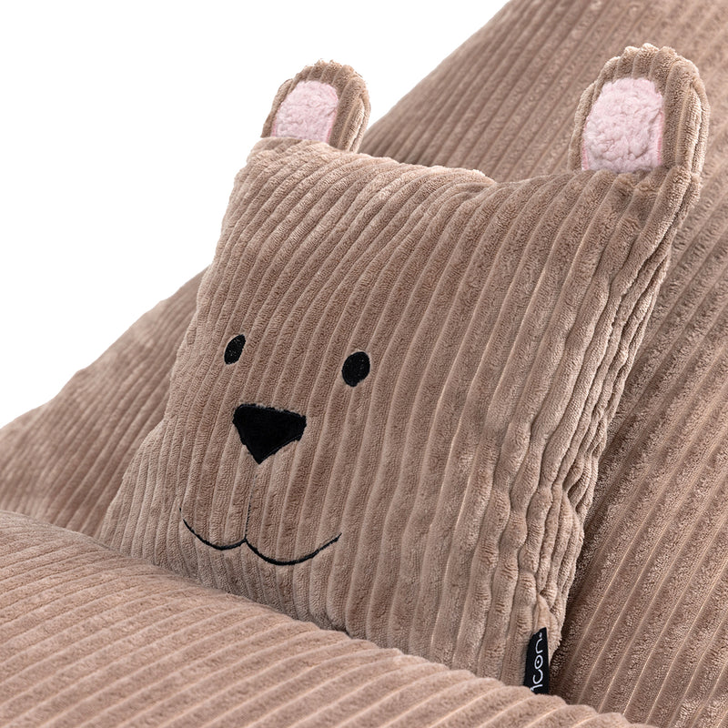 Kids Animal Friends Lounger Bean Bag - Brown