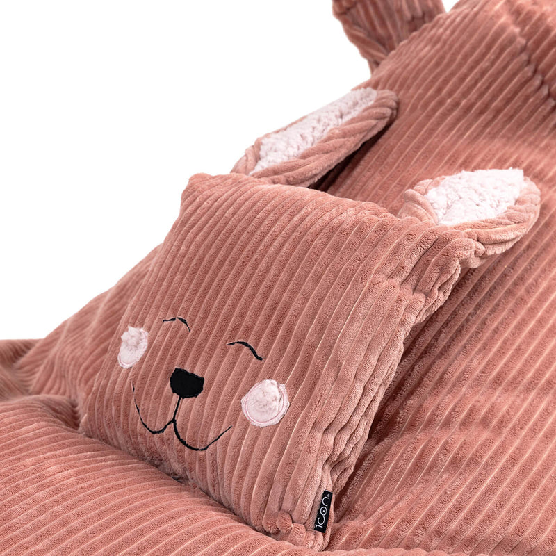 Kids Animal Friends Lounger Bean Bag - Pink