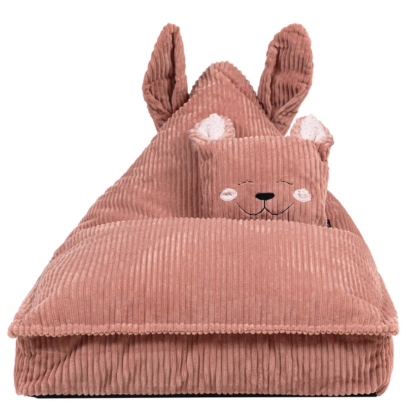 Kids Animal Friends Lounger Bean Bag - Pink