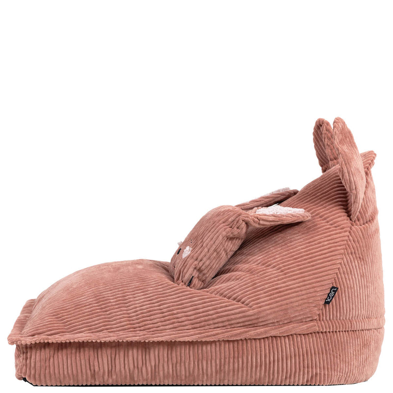 Kids Animal Friends Lounger Bean Bag - Pink