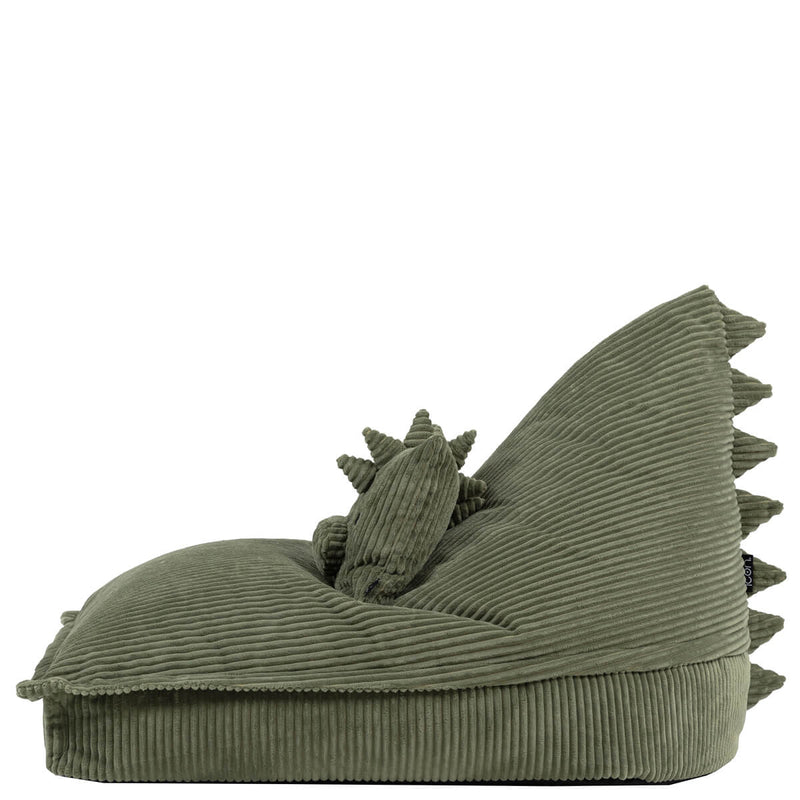Kids Animal Friends Lounger Bean Bag - Sage Green