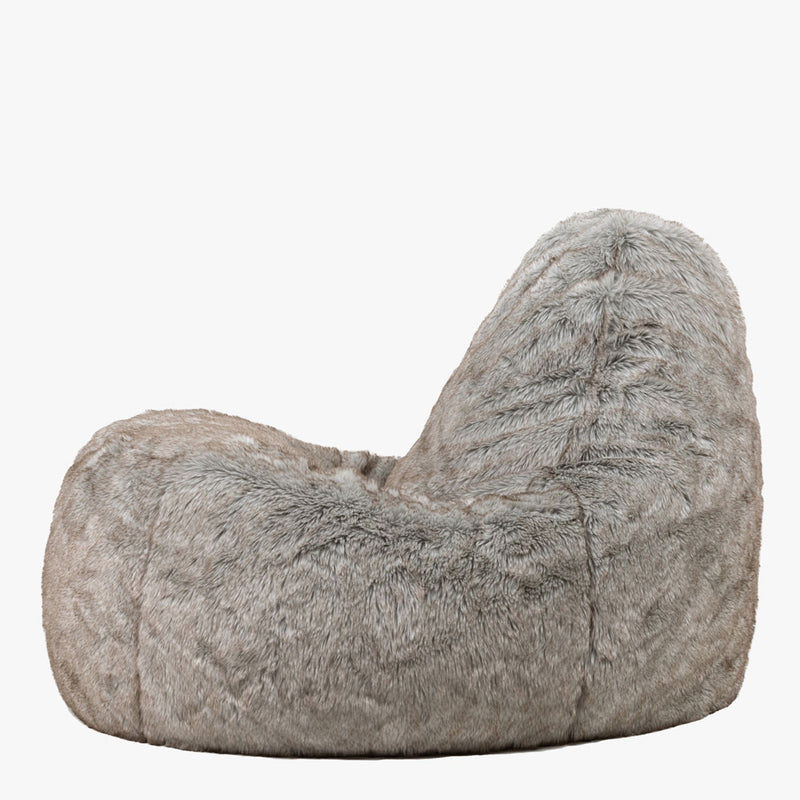 Faux Fur Dream Lounger Bean Bag - Lapin
