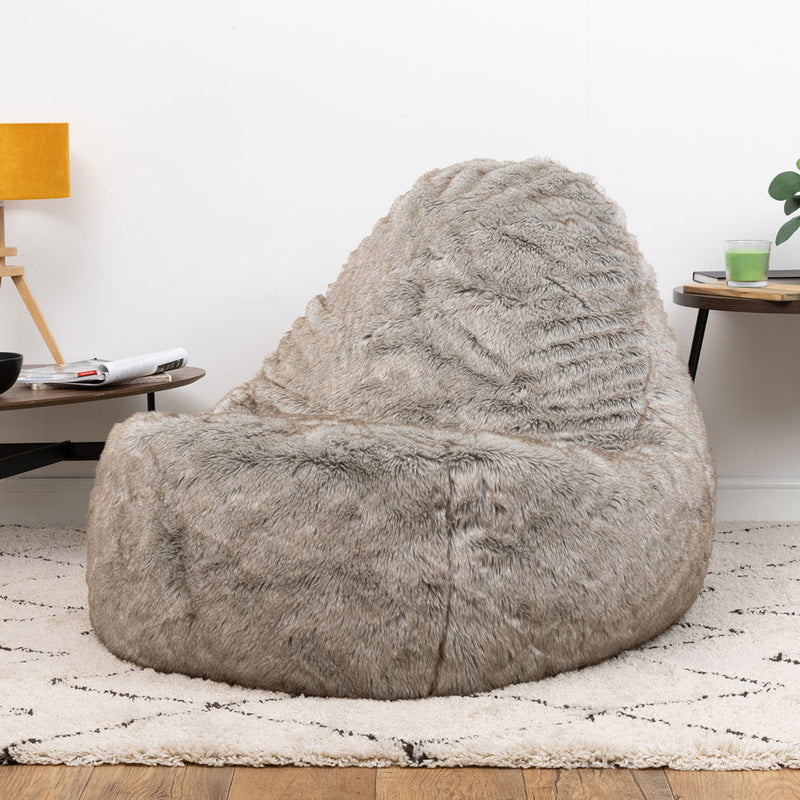 Faux Fur Dream Lounger Bean Bag - Lapin