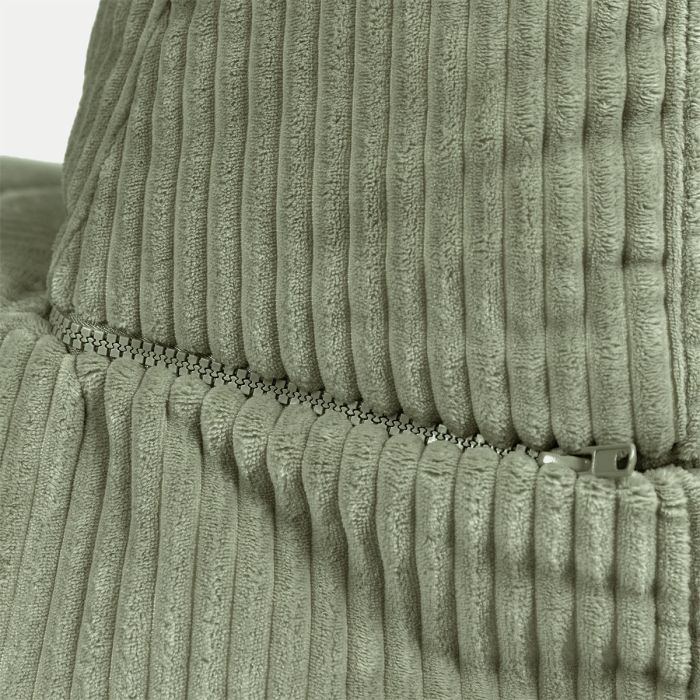 Noa Modular Jumbo Cord Bean Bag Sofa - Sage Green