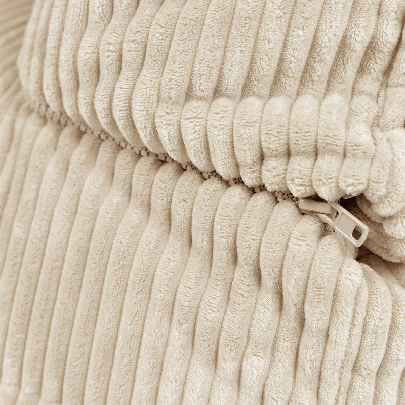 Noa Modular Bean Bag Corner Chair - Jumbo Cord - Stone