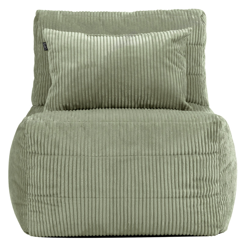 Noa Modular Bean Bag Chair - Jumbo Cord - Sage Green