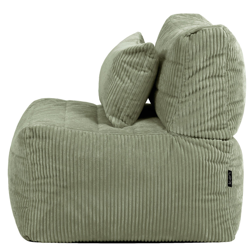 Noa Modular Bean Bag Chair - Jumbo Cord - Sage Green