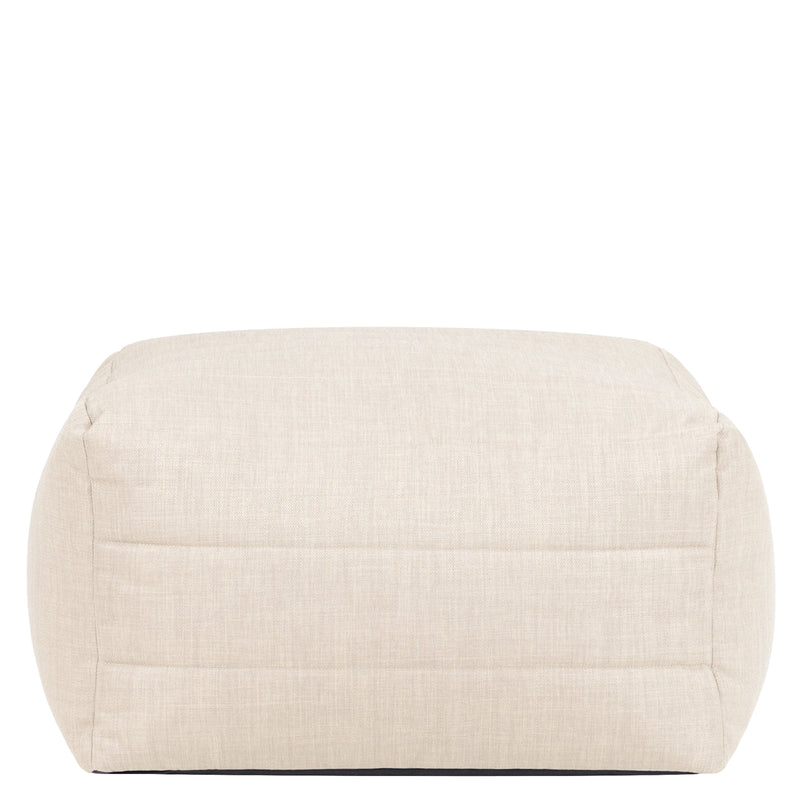 Noa Modular Bean Bag Footstool - Outdoor Woven - Natural
