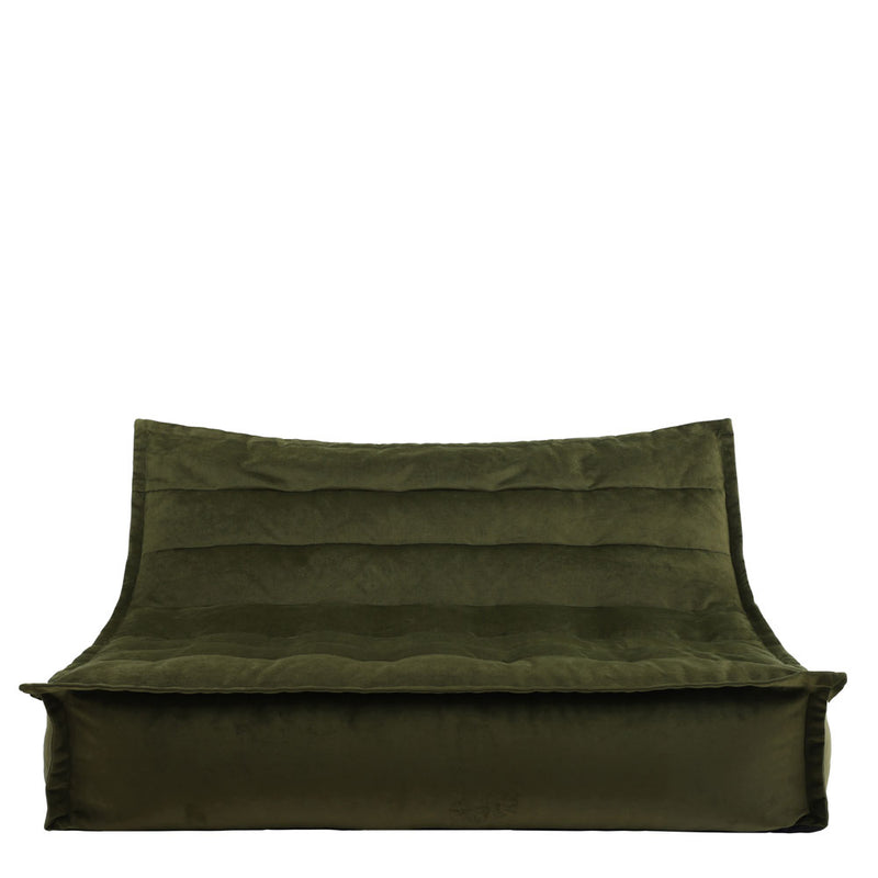 Kota Velvet Sofa - Olive