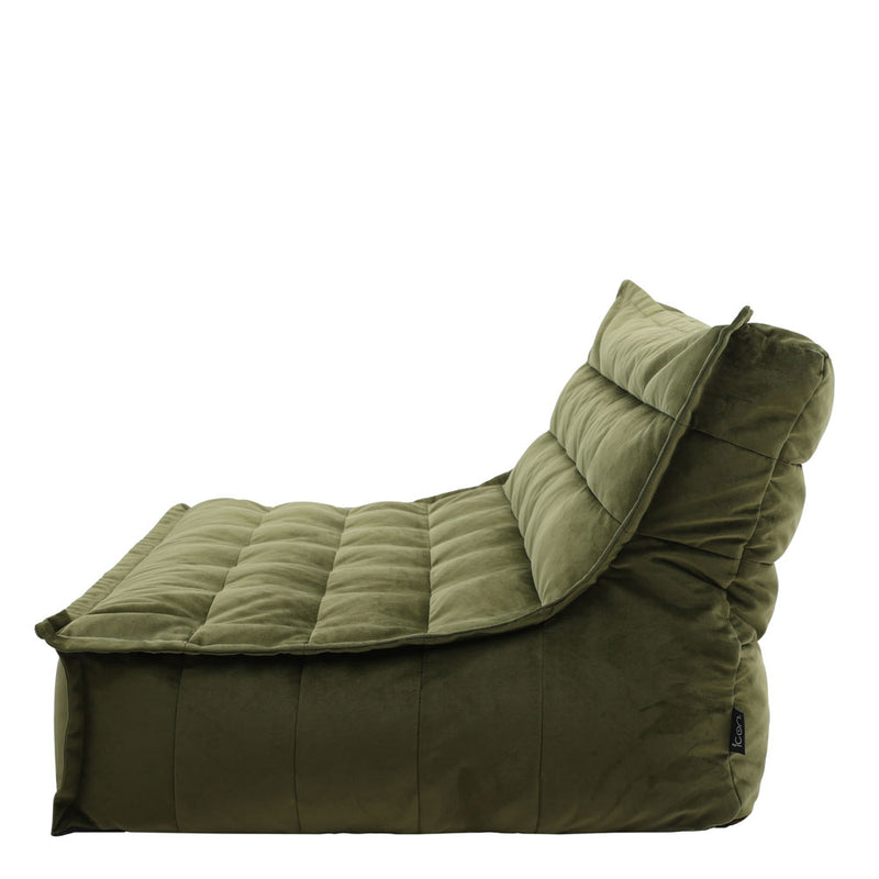 Kota Velvet Sofa - Olive