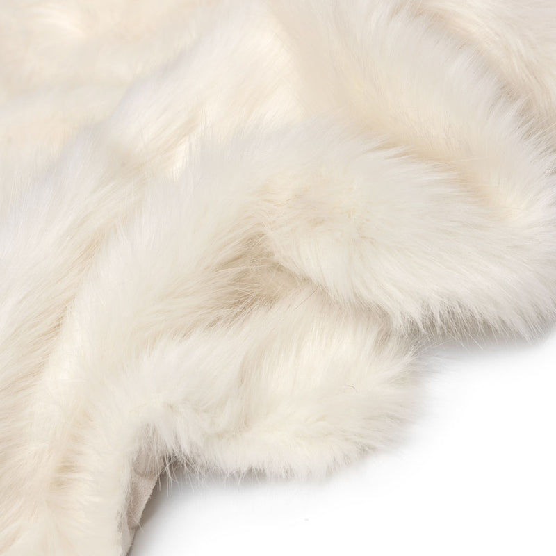 Sabrina Spikey Faux Fur Throw - Beige